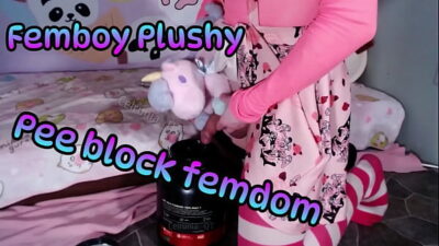 Femboy Plushy Pee block femdom (teaser)